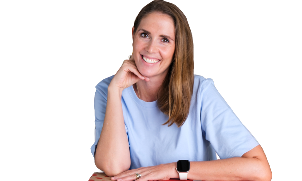 Olivia, founder of Hello Chef, at a kitchen table